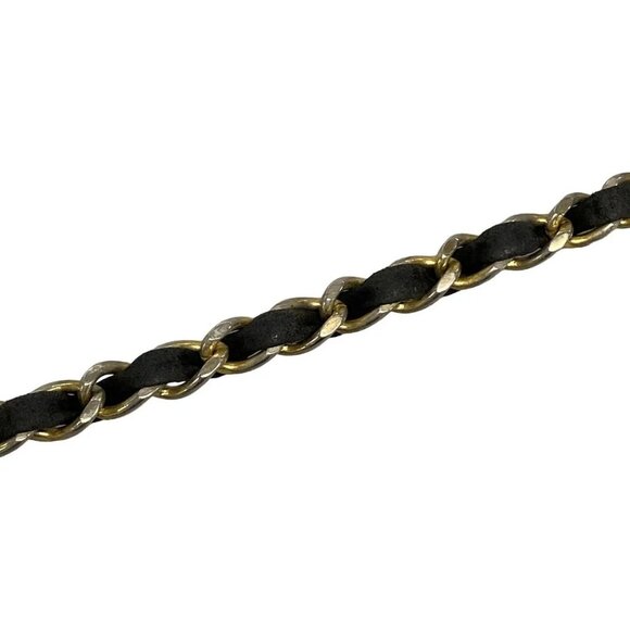 Auth CHANEL Mini Matelasse Black Suede Shoulder Bag Gold hardware - Picture 8 of 15